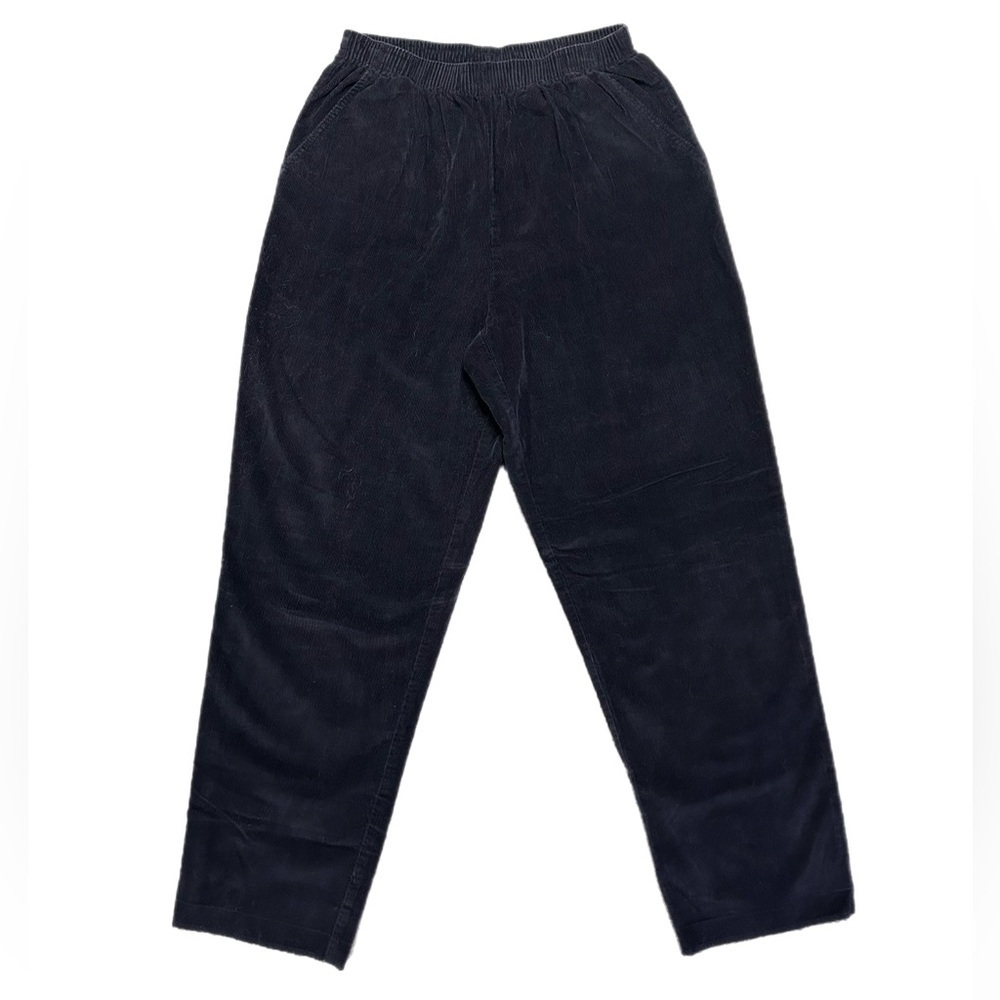 Vintage Briggs New York Women’s Navy Corduroy Elastic Waist Pants